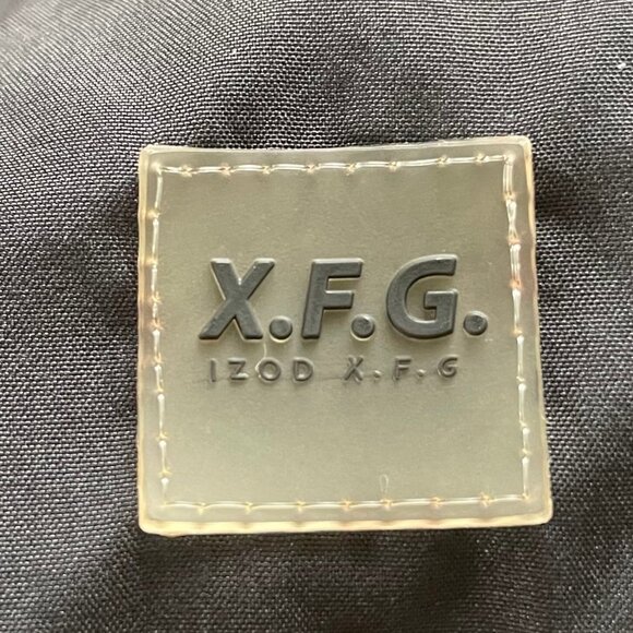 Izod XFG Athletic SS Zip Up High Collar Poly Golf Windbreaker Jacket Black Sz M - Picture 11 of 13